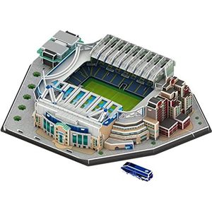 Houten modellen, DIY-bouwspeelgoedmodel 3D-puzzel Voetbalfans Memorial Gift, Stadion 3D-puzzel, Stamford Bridge Stadion, Chelsea Football Stadium replica model, Beroemde Europese bezienswaardigheid ge