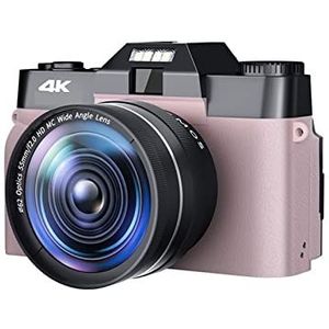 Videocamera, Groothoek Macro Lens Digitale Camera Scherm Draaien 48MP 4K Camcorder Autofocus Webcam Vintage Fotografie Camera Recorder(NO TF CARD,5)