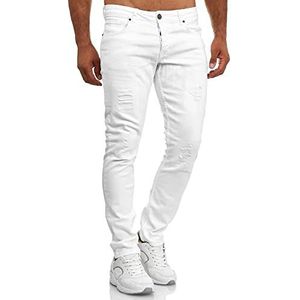 Tazzio Heren denim stretch jeans in destroyed look 16525 wit 32/36