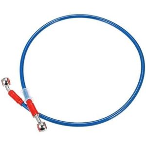 Remolieslangleiding 50cm - 230cm Lengte 28° 0° Motorfiets Hydraulische Remleiding Olieslang Roestvrijstalen Gevlochten Kabel Voor Motorfietsen Motorfiets remleiding(50cm Blue)