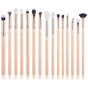 Bswefty Borstels 6 stuks - 25 stuks Make-up borstels set Beauty kits Cosmetische Make-up borstel POWDER FOUNDATION EYESHADOW CONCERLER (Handvat Kleur: T447 (15 STKS PER SET))