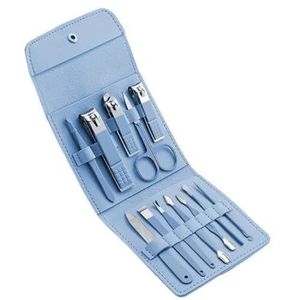 Manicureset, nagelknipperset, Nagelknipper Manicure Pedicure Set Multicolor(Blue)