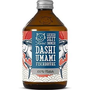 J.Kinski BIO Dashi visbouillon (6 x 525 ml) Umami visafkooksel van tonijn en wakame algen, voorzichtig bereid zonder additieven of conserveringsmiddelen, paleo en ketogeen dieet