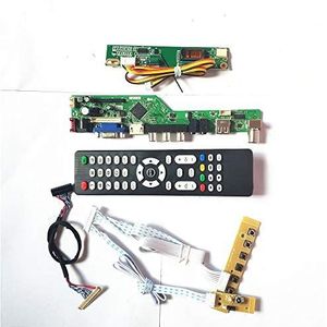 Voor LP171WX2-TLB1/TLB2 T.V53 controller board lcd scherm 1CCFL 30Pin LVDS Remote+Inverter+toetsenbord VGA HDMI AV USB RF Kit (LP171WX2-TLB2)