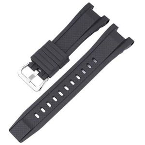 Hars Horlogeband geschikt for Casio G-Shock GST-W300 W300G GST-S300 S210B S110 GST-W110 Mannen Camo Rubber Polsband Armband GST Serie (Color : Black S, Size : For GST Series)