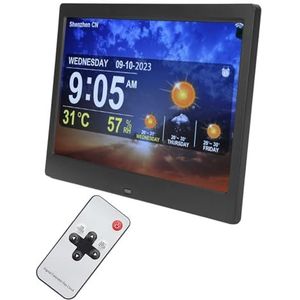 Digitale Kalenderwekker, Intelligente Update Automatisch Dimmen WiFi Digitale Klok voor Kantoor (EU-stekker)