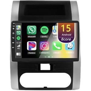 Android Radio voor Nissan X-trail 2 T31 2007-2015, 10.1 inch Touchscreen Autoradio met Wireless CarPlay Android Auto Bluetooth WIFI(8Core(8+128GB))