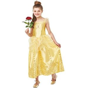 Rubie's 640711 officiële Disney Princess Belle Gem kostuum, meisjes, leeftijd 9-10 jaar, hoogte 140 cm