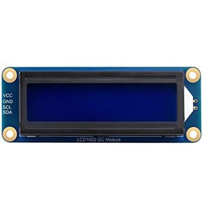 Waveshare LCD1602 I2C Module, I2C Communication, 3.3V/5V Compatible, White Words on Blue Background, Compatible With Raspberry Pi/Pi Pico/Jetson Nano/ESP32, etc