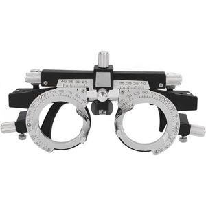 Professioneel optisch testframe met pupilafverstelling van 48 tot 80 mm, 360 graden draaibare lenshouder en multi-knopbediening voor opticiens, klinieken en ziekenhuizen