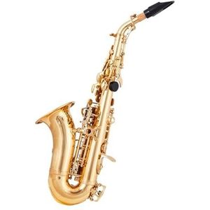 saxofoon kit B Platte Treble Gebogen Pijpsaxofoon Volwassen Klein Gebogen Pijpinstrument Beginners Toelatingsexamen Goudgraad Beginnersexamen