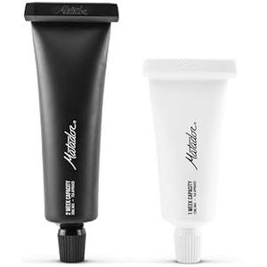 Matador Hervulbare tandpastatube - lege tandpastabuisjes, 2 stuks; herbruikbare tandpastatubes reisformaat voor vliegen, vakantie, kamperen, backpacking