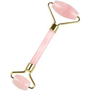 Kristallen roller en draagbare kalebas set voor massage groene jade roller avontuur steen schoonheid accessoire 1 stuk (kleur: 1 st JadeRollerroze)