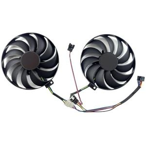 PLD10010S12HH Voor ASUS RX5500XT DUAL EVO RX 5500XT GPU-ventilator Vervangende ventilator voor grafische kaart(A pair of fans)