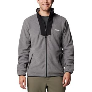 Columbia Men's Sequoia Grove Full Zip Fleece, Full Zip Fleece Jacket, City Grey Heather/Black, L