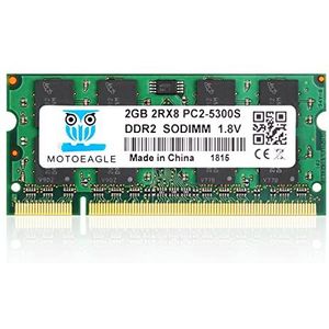 2GB DDR2 667MHz - SODIMM Geheugen - 200-Pin - Niet-ECC Unbuffered