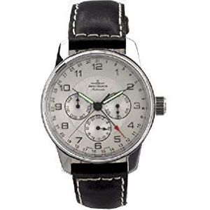 Zeno Watch Basel herenhorloge analoog automatisch met lederen armband 6590-g3