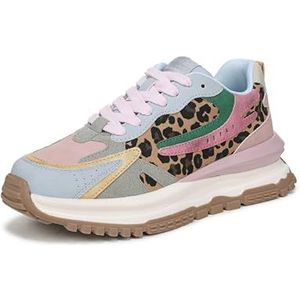 Blowfish Malibu Womens Leo Sneaker Cloud Blue/Leopard Multi 10 M