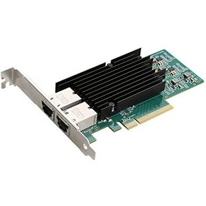 AMIUHOUN PCIE 8X Server Netwerkkaart X540 Chip Netwerkkaart 10G 2 Port Etherent Netwerkkaart RJ45 LAN Adapter