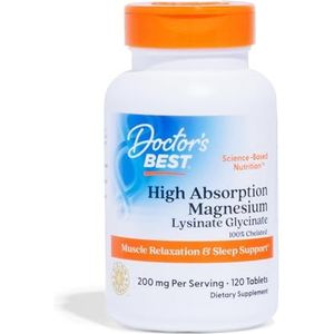 Doctor's Best: Magnesium mit hoher Absorption - 120 Tabletten