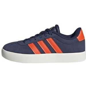 adidas Uniseks-Kind VL COURT 3.0 SHOES KIDS, dark blue/impact orange/gold met., 33 EU