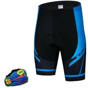 QIUSHIBO Fietsbroek voor heren, fietsbroek mountainbike, 20D gewatteerde, bib korte MTB-shorts voor heren, elastische fietsbroek XXS-5XL, MTB-shorts voor heren (C, 5X-Large)