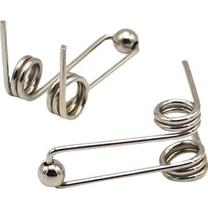 Kleine torsieveer, draaddiameter 1,2 mm Krultang vervangend onderdeel Fix gebroken dubbele retour torsieveer Haarkrulstaafaccessoires (maat: 24 mm) (maat: 30 mm)