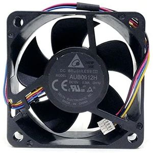Delta AUB0612H 6025 DC12V 0.36A projector fan 4-wire PWM cooling fan