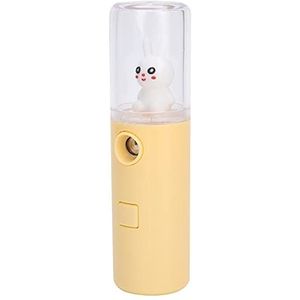Mistsproeier, USB oplaadbare 450mAh vochtinbrengende nevelsproeier voor make-up voor huidverzorging voor gezichtsverzorging(geel)