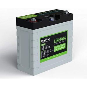 RoyPow LiFePO4-batterij 12V 18Ah diepcyclusbatterij 3500-8000 levenscycli oplaadbare marine/RV lithium-ionbatterijen ingebouwd BMS onderhoudsvrij voor visvinders, zonnestelsel, UPS, gereedschapstrailer