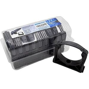 PVC-buisklemmen set I 90 mm I kunststof I 10 stuks I zwembadaccessoire I buisklem met sluitbeugel I buishouder I geschikt voor PVC-buis met Ø 90 mm I bm051