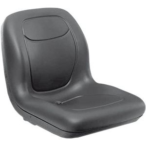 Stens 420-360 High Back Seat, vervangt Genie: 123137, John Deere: VG12160, Eenvoud: 1731999, 1731999SM, Waterdicht vinyl, 18-5/8"" x 18-3/4"" x 22"", Zwart