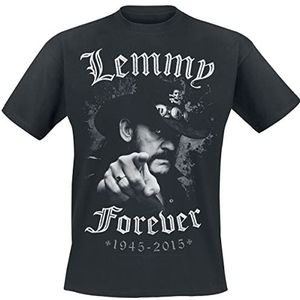 Motörhead Lemmy - Forever T-shirt zwart XL 100% katoen Band merch, Bands
