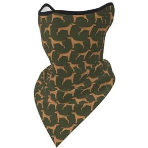 Gezicht Cover Vizsla Hond Honden Vizslas Hond Leuke Hond Gedrukt Sjaal UV Winddicht Sport Ademend Beschermende Neck Gaiter