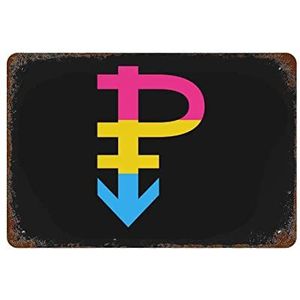 Pansexual Pride Regenboog Vlag Creatief Tinnen T