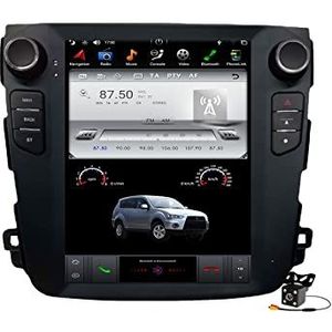 Android 14 auto stereo radio voor M-itsubishi Outlander 2007-2013 GPS Navigatie 10,4 inch touchscreen mediaspeler video-ontvanger met WiFi 4G DSP Carplay,Core 8+128gb