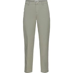 MAC Jeans Dames Chino Turn Up broek, olijfgroen, 36