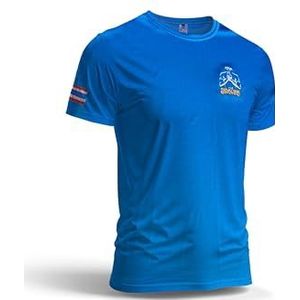 TAO Muay Thai T-shirt Sport Quick Dry licht, ademend, Blauw, S