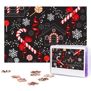 Kerst Lolly Puzzels 300 Stuks Gepersonaliseerde Legpuzzels Foto's Puzzel voor Familie Foto Puzzel voor Volwassenen Bruiloft Verjaardag (29,5 ""x 19,75"")