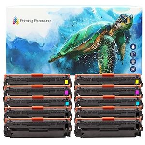 Printing Pleasure Set van 10 Laser Toner Compatibel met HP LaserJet Pro 200 Color M251 n/nw MFP M276 n/nw Canon LBP7110CW MF8230CN MF8280CW | CF210X CF211A CF213A CF212A 131X 131A 731