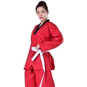 Karate vechtsportkleding Unisex Judo Gi Multicolor Meerdere Maten(Red,150cm)