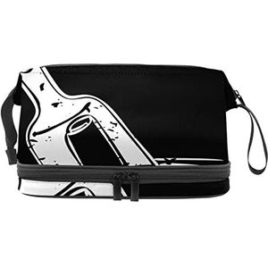 Grote capaciteit reizen cosmetische tas,Drifting Fles,Make-up tas,Waterdichte make-up tas Organizer, Meerkleurig, 27x15x14 cm/10.6x5.9x5.5 in