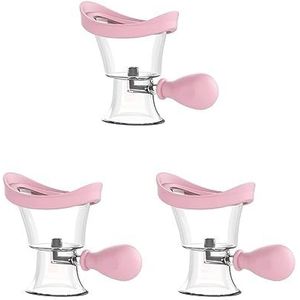 3 Set Siliconen Eye Wash Cups Ogen Cleaner Ogen Reiniging Schoon Vermoeide Ogen Roze, 8,2x6,6x4,8 cm
