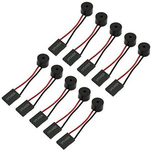 RuiLing 10-Pack Mini Plug Speaker 4 Pin Desktop Computer Case PC Moederbord DIY Interne Code Piep Alarm Zoemer