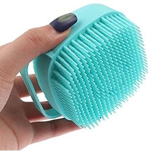 E-COSMOS Multi-kleuren siliconen bad lichaamsborstel douche schrobber, modder & vuil remover met douche gel dispenser zachte massager keuken gereedschap met niet-giftige borstels (willekeurige