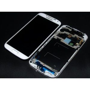 Sparepart: Samsung MEA Front Octa LCD White Complete, GH97-14666A (Complete Front+LCD+Touchscreen)