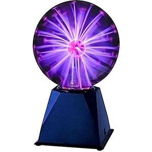 Eurolite Plasma bal 20 cm | plasmabal met geluidsbesturing | paarse lichtstralen binnenin de bal | ingebouwde microfoon | 6 W