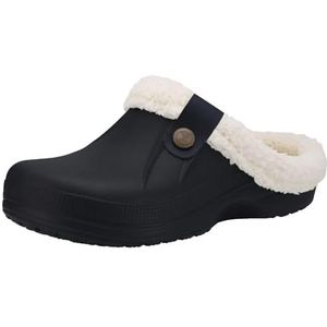 NihaoWXM Herenhuispantoffels, klassieke pluizige pantoffels voor heren, winter, outdoor, waterdichte pluche pantoffel, binnen, zacht traagschuim, huisslippers voor binnen en buiten, Kleur: