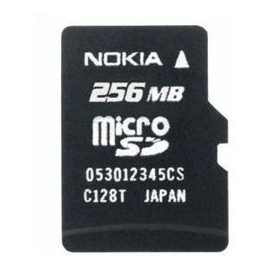 Geheugenkaart 256 MB microSD-kaart MU-27 3109 Classic; 3110 Cla