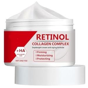Retinol Collageen Gezichtscrème - Helpt Fijne Lijntjes Te Verminderen, Hydrateert En Ondersteunt De Stevigheid Van Huid(1PCs)